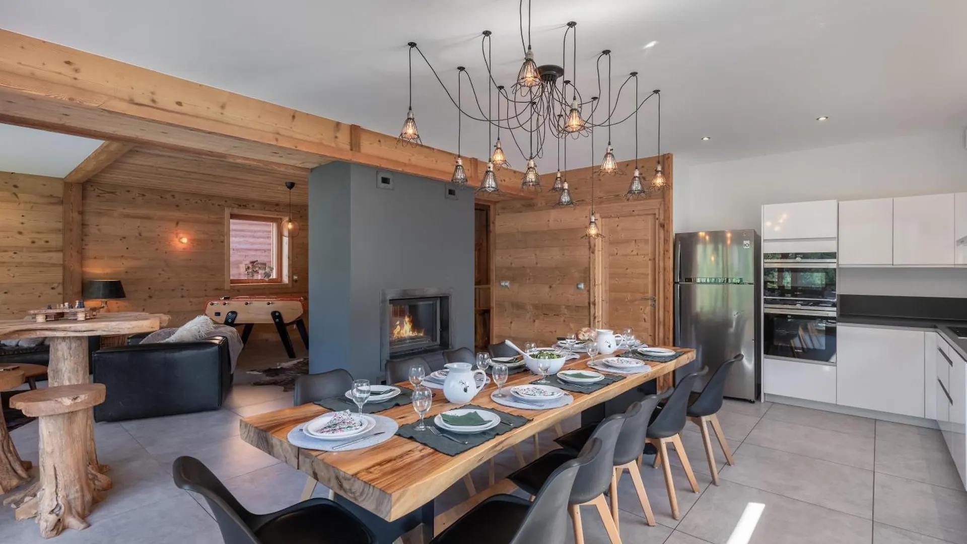 Chalet 1100 - Bo Immobilier Chatel - A Mi-Chemin Du Centre Et Du Linga - Jacuzzi Sauna Et Cheminee