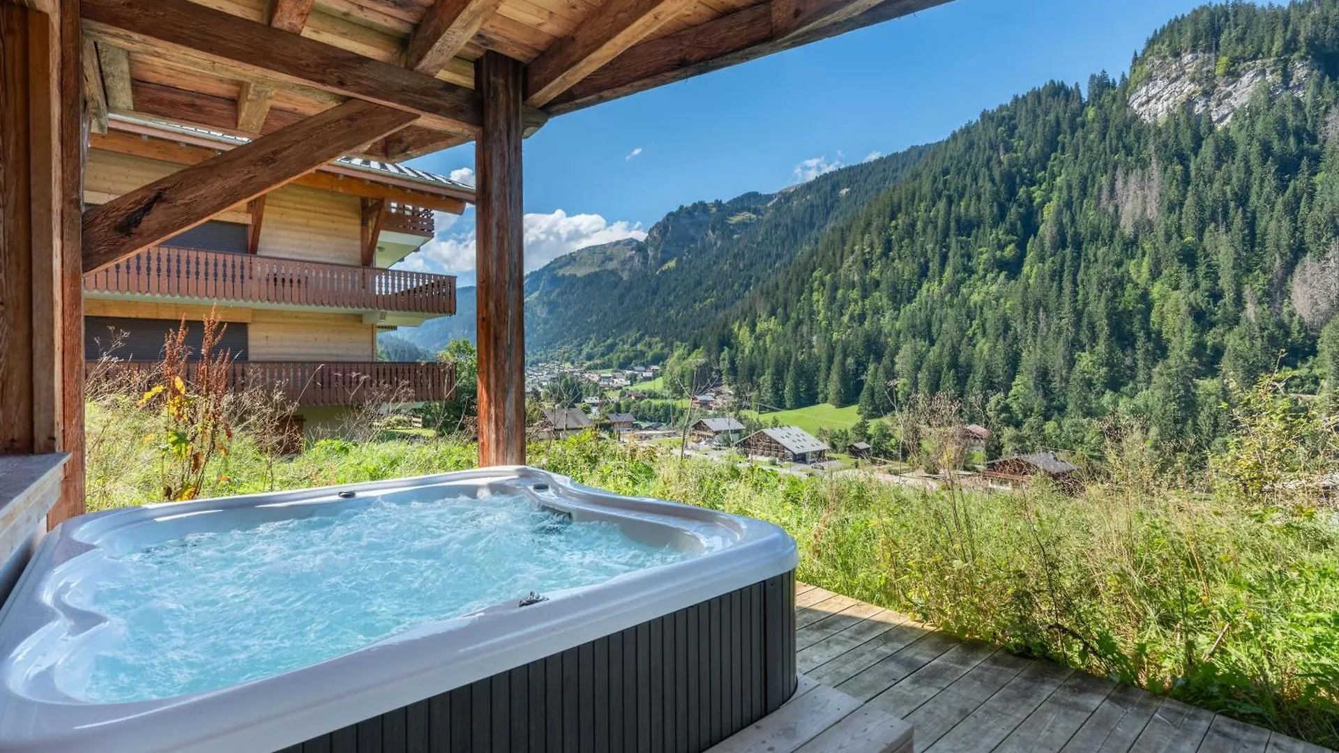 Chalet 1100 - Bo Immobilier Chatel - A Mi-Chemin Du Centre Et Du Linga - Jacuzzi Sauna Et Cheminee