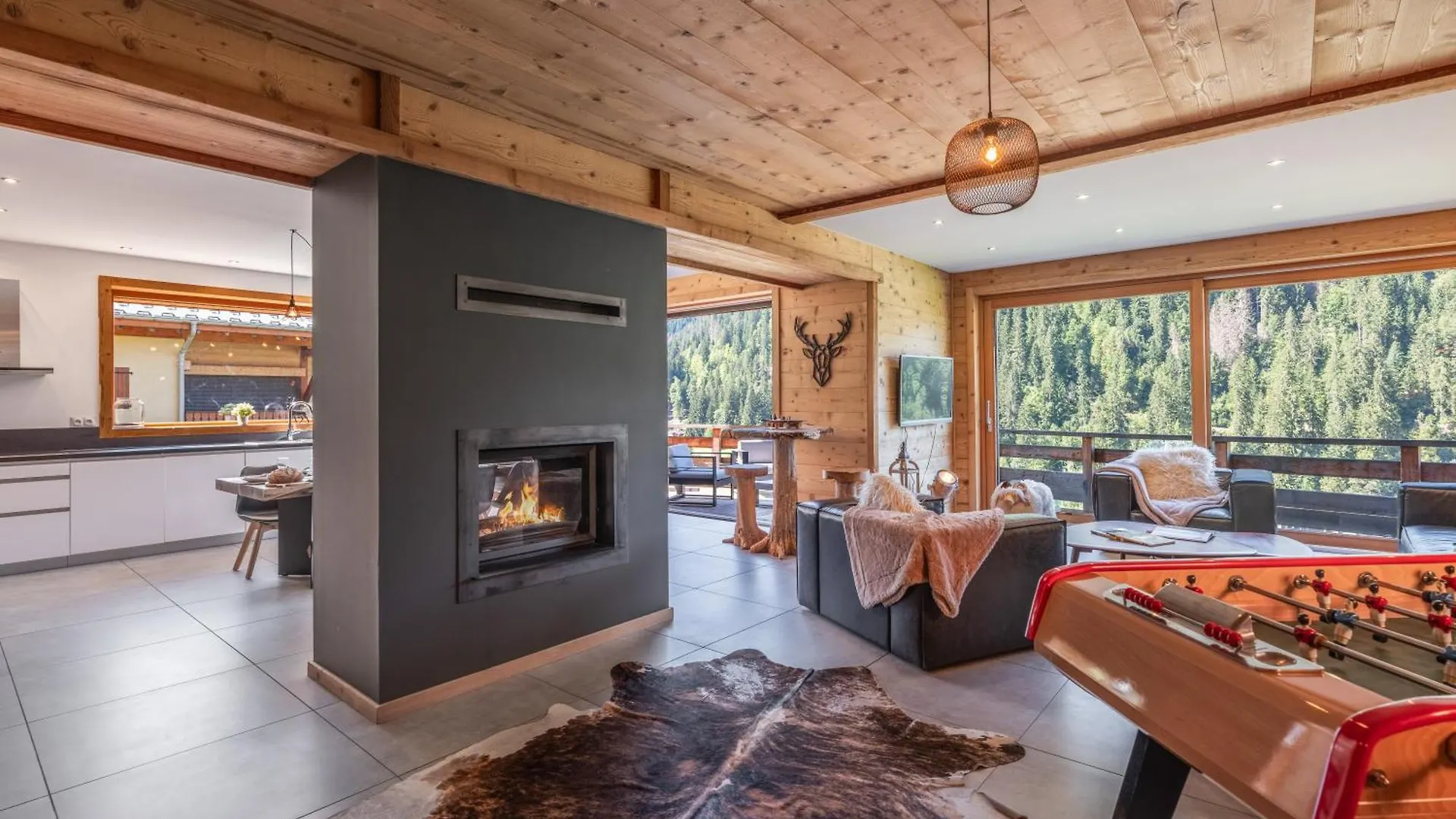 Chalet 1100 - Bo Immobilier Chatel - A Mi-Chemin Du Centre Et Du Linga - Jacuzzi Sauna Et Cheminee